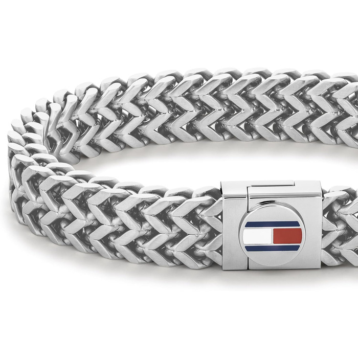 Чоловічий плетений браслет Tommy Hilfiger зі сталі (нержавіюча сталь), сріблястий