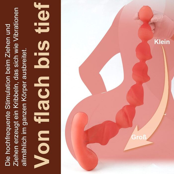 Анальний дildo з силікону NAIXBTY з набором кульок для ануса (5/6/7/8) - для чоловіків та жінок