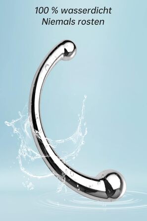 Анальний вібратор Roluck для чоловіків та жінок - металевий анальний плагін, стимулятор G-точки та вагіни