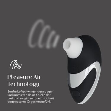 Womanizer PRO W500 - жіночий вібратор, стимулятор клітора, GOLD EDITION, чорний, хром