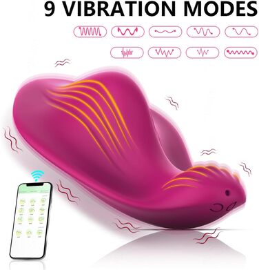 Вібратор для жінок та пар з 9 режимів вібрації та пультом дистанційного керування (APP)