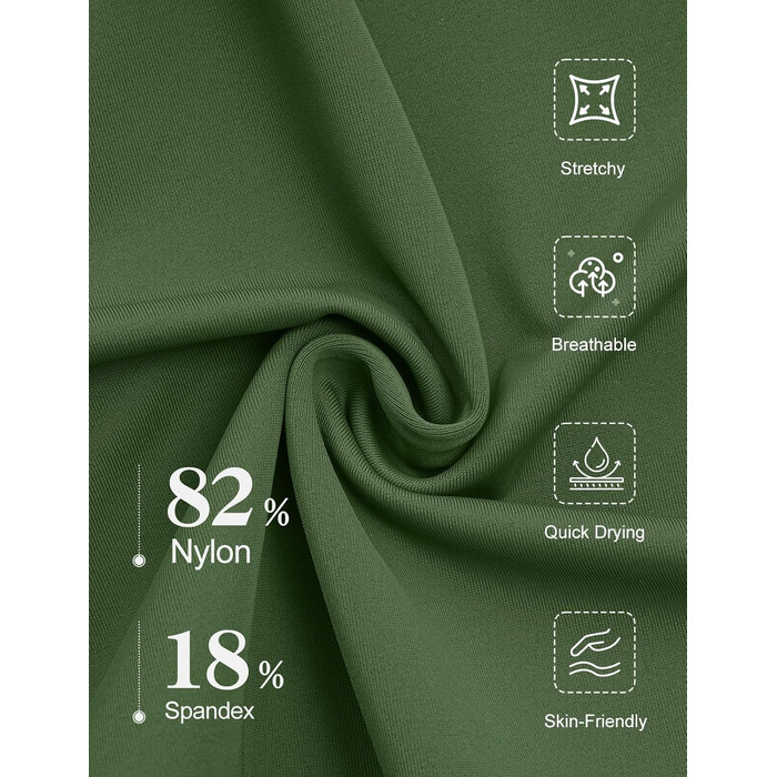 Купальник жіночий Badeanzug, фігуроформний, V-подібний виріз, з регульованими бретелями, збоку таліювання, армійного кольору (S)