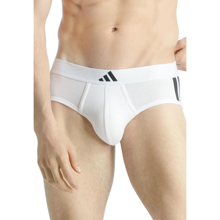 Труси чоловічі Adidas Basic 4 шт. (Білий / Чорний, M)