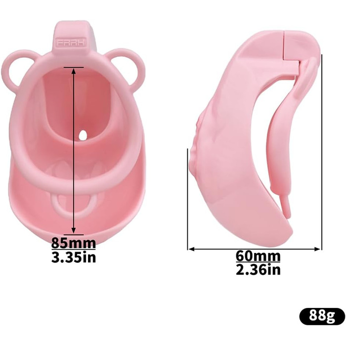 Кафес для пениса Jomyu з 4 кільцями для пениса, ремінь для пениса, SM-кафес, сліпучий одяг, сексуальна іграшка (колір м'яса)