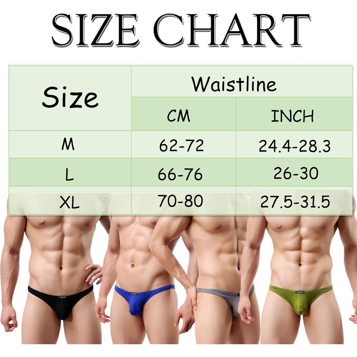 Танга чоловічі QiaTi, 8 шт. - чоловіча білизна, труси, сліпи, боксер