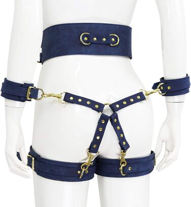 Набір для фетишу з еластичної шкіри OnundOn: корсет, наручники, стрічки для зв'язування. BDSM, готика, SM, корсет, фетиш, для жінок