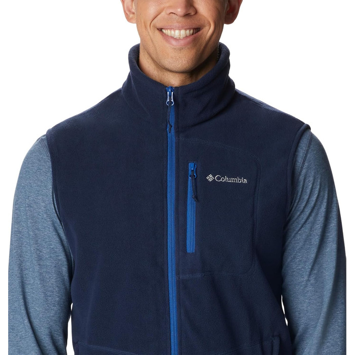 Чоловічий флісовий жилет Columbia Fat Trek Fleece Vest, темно-синій (Collegiate Navy), розмір L