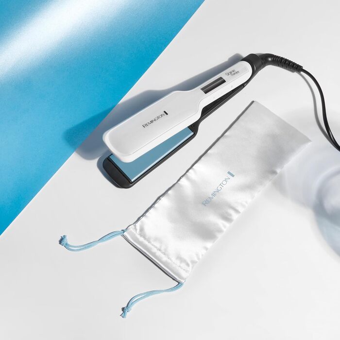 Випрямляч для волосся Remington Shine Therapy S8550 з керамічним покриттям, аргановою олією та вітаміном E, LCD-дисплей, 150-230°C