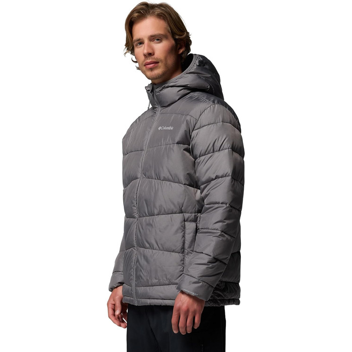 Чоловіча зимова куртка-пуховик Columbia Fiveile Butte™ II з капюшоном, City Grey, розмір XL