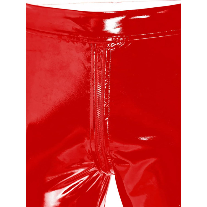 Чоловічі шорти-спідниця з відкритим кроком для вечірок (4XL, Червоний)