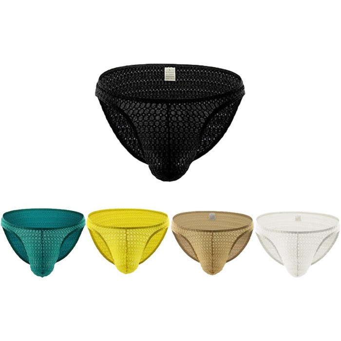 Чоловічі труси-стрінги Faringoto з сітки, дихаючі, сексуальні, бікіні, розмір L, 5 кольорів