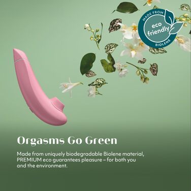 Womanizer Premium - вібратор для жінок, стимулятор клітора, чорний (Eco Rosa)