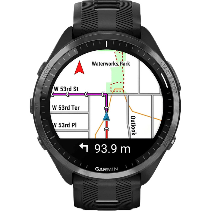 Смарт-годинник Garmin Forerunner 965 DLC Titan GPS, чорний/світло-сірий, унісекс