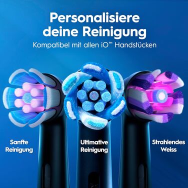 Електрична зубна щітка Oral-B iO Series 2 Night Black: 3 режими чищення, насадка та дорожній футляр