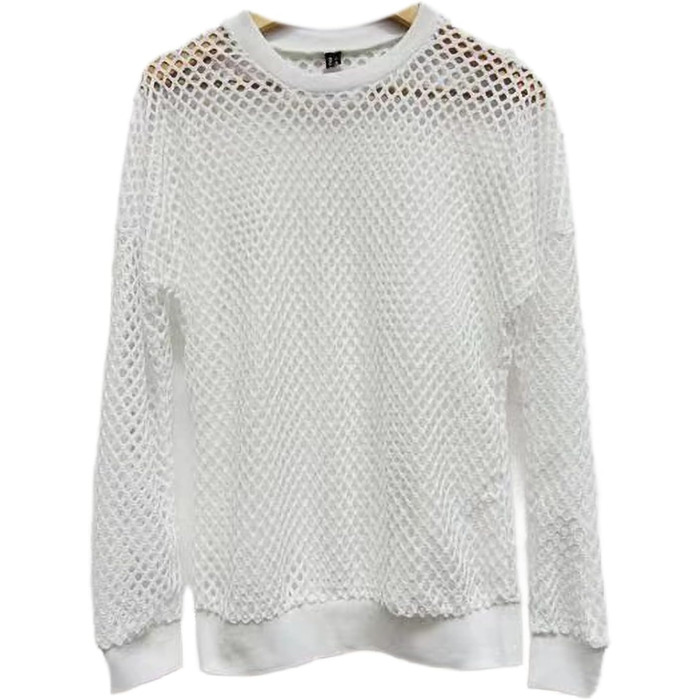 Чоловіча сітчаста футболка з ефектом мережива, S-4XL (3, 3XL)