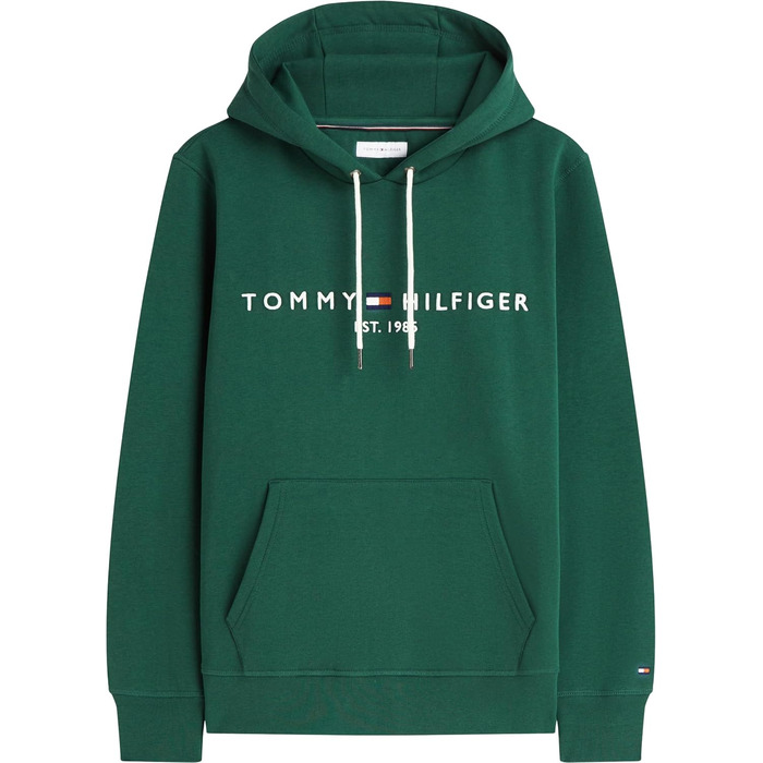 Чоловічий худі Tommy Hilfiger з капюшоном та логотипом Toy Logo, колір Street Green, розмір XL