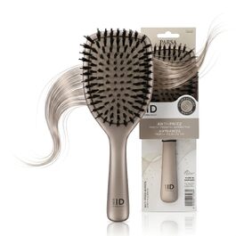 Масажна щітка для волосся PARSA Beauty Hair ID проти випадіння та ламкості волосся, Metallic beige