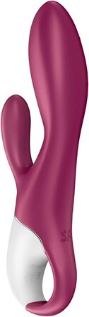 Satisfyer Rabbit Heated Affair Connect – вібратор-кролик з підігрівом та Bluetooth, 20.5 см, червоний