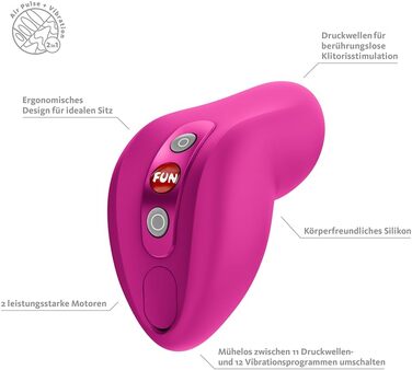 Fun Factory Allure – Вібратор для жінок з повітряним тиском та вібрацією | Водонепроникний IPX7, USB-C зарядка