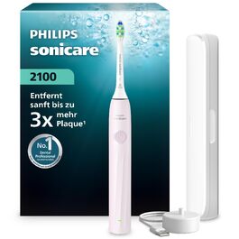 Електрична звукова зубна щітка Philips Sonicare Series 2100 HX4021/01, 2 рівні інтенсивності, EasyStart, SmarTimer, біла