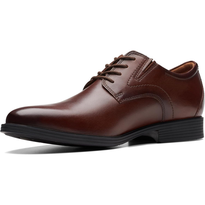 Чоловіча шкіряна кепка Clarks Whiddon, колір махагон (розмір 40 EU)