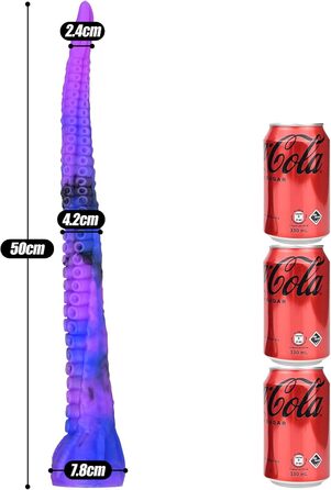 Анальний дилда SXOVO з силікону, щупальце, з присоском, довгий, для стимуляції G-точки та простати, для жінок, чоловіків та пар