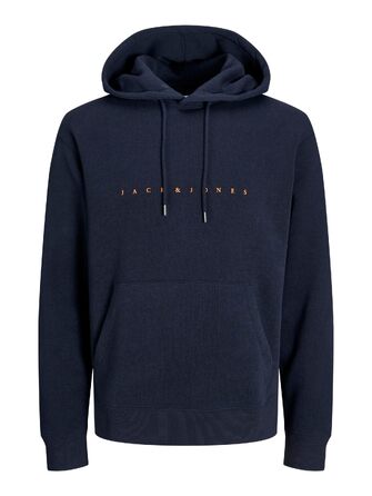 Чоловічий худі Jack & Jones JJESTAR Relaxed Fit, темно-синій, розмір XL