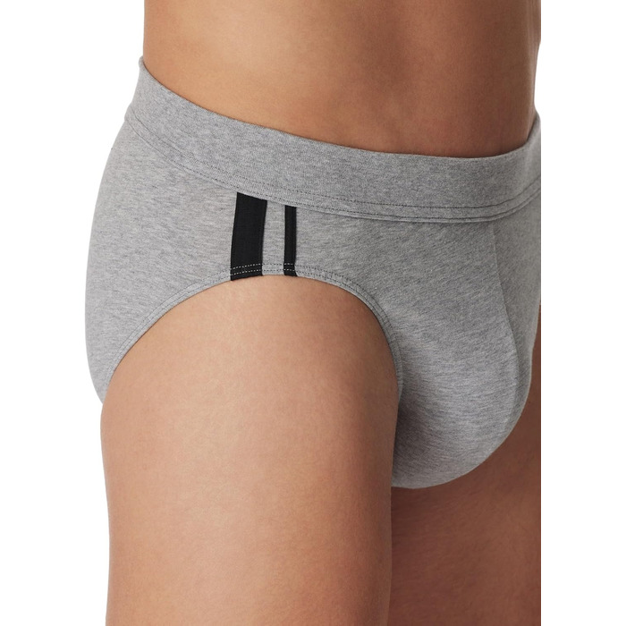 Труси чоловічі Schiesser 3 шт. Sip Softbund та Streifen Bio Baumwoe, 95/5 Organic (3XL, сірий меланж)