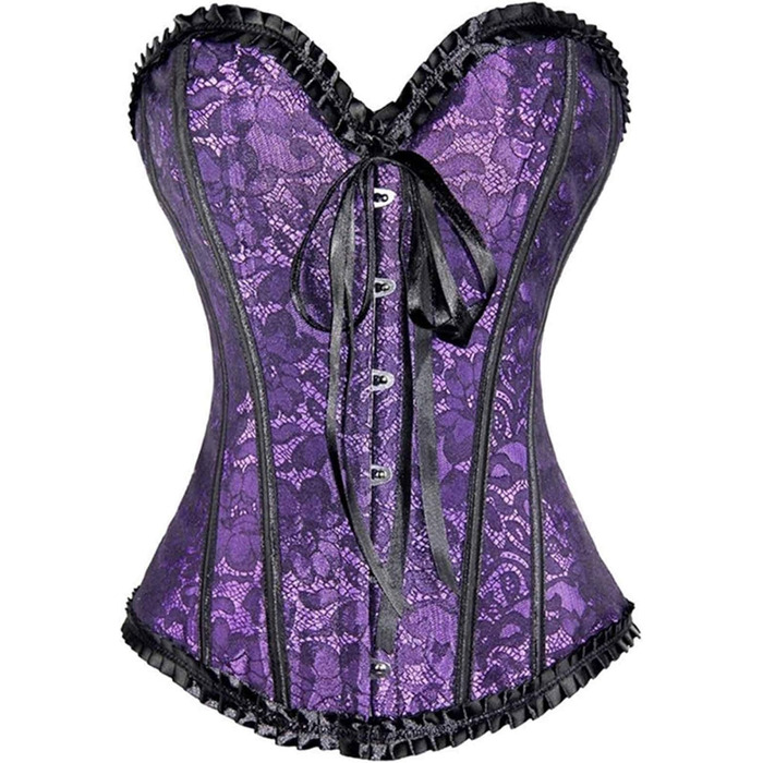 Жіноче корсетне бюстгальтер з готичним дизайном, великі розміри, червоний колір - корсет під груди, шнурівка, топ, бюстгальтер для карнавальних костюмів