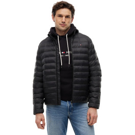 Чоловіча куртка Tommy Hilfiger Core Packable Recycled — легка компактна вітровка, чорна, розмір M