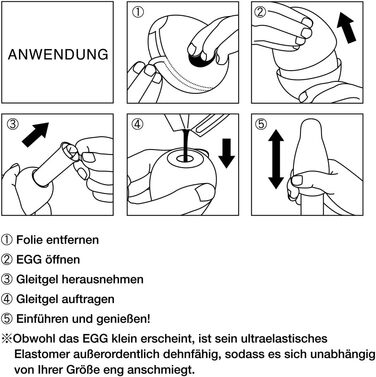 TENGA Eier Crater - одноразовий масажер для чоловіків (6 шт.)