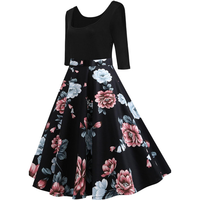 Сукня жіноча AXOE в стилі 60-х, Rockabilly, рукав 3/4, розмір L