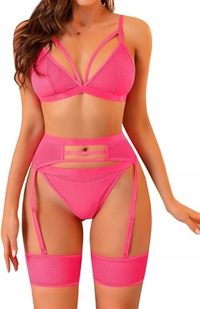 Комплект білизни SimplyPleasure, рожевий, розмір M