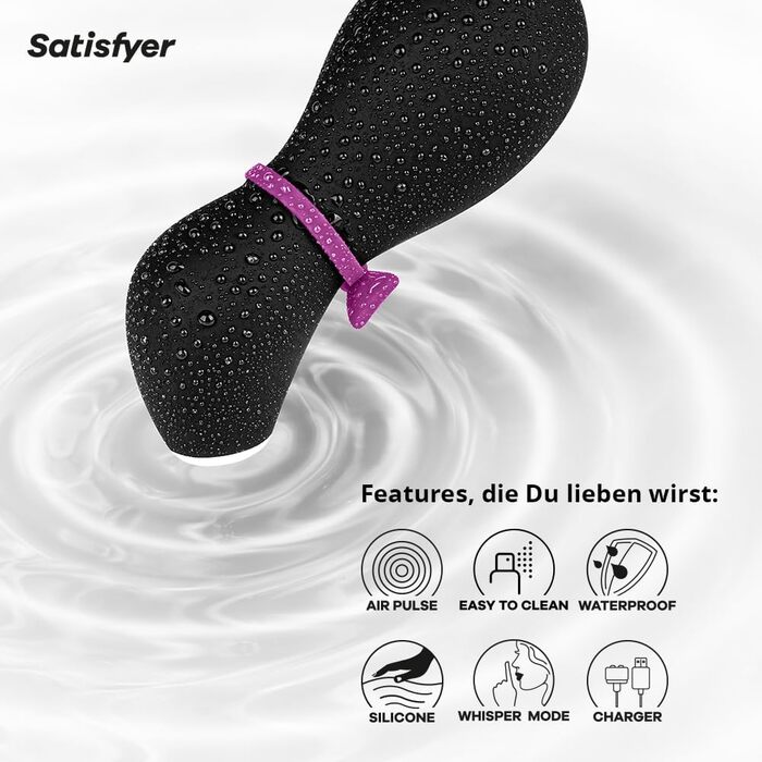 Satisfyer Pro Penguin Next Generation: вібратор з імпульсною технологією | 11 режимів вібрації | Бездротовий | Водостійкий (IPX7) | Інтимна іграшка для жінок