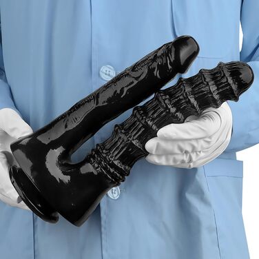 Двохсторонній секс-іграшка з ПВХ з сильним присоском для вагінального та анального використання - подвійний дилда для жінок та пар, фентезі