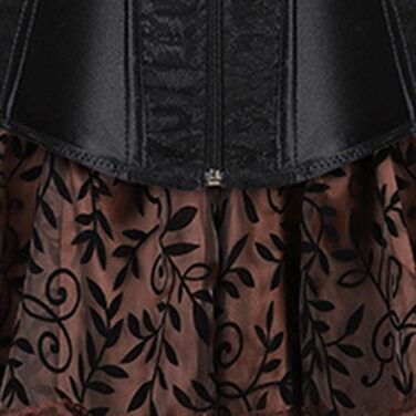 Жіноче корсетне бюстгальтер (корсет) великих розмірів, готичний стиль, вінтаж, чорний, розмір L