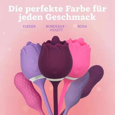 Вібратор-аналізатор Rosen від Oliver James - 10 режимів, водонепроникний, USB-зарядка (фіалковий)