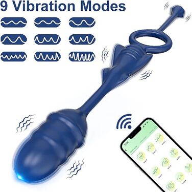 Масажер для простати ChiCLSQ з анальним кільцем, 9 режимів вібрації та керуванням через додаток. Секс-іграшка для чоловіків