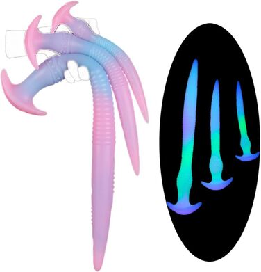 Анальний плагін NAIXBTY з рідкого силікону: гнучкий, для масажу простати, з довгим світінням