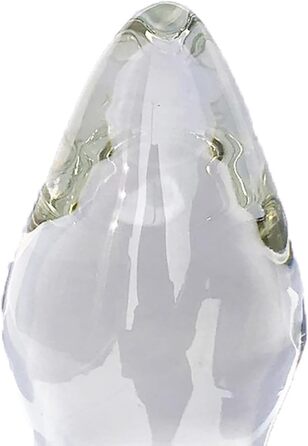 Анальний плаг Kugel з скла XXL з присоском, 7.5 см, кришталево чистий, для жінок та чоловіків