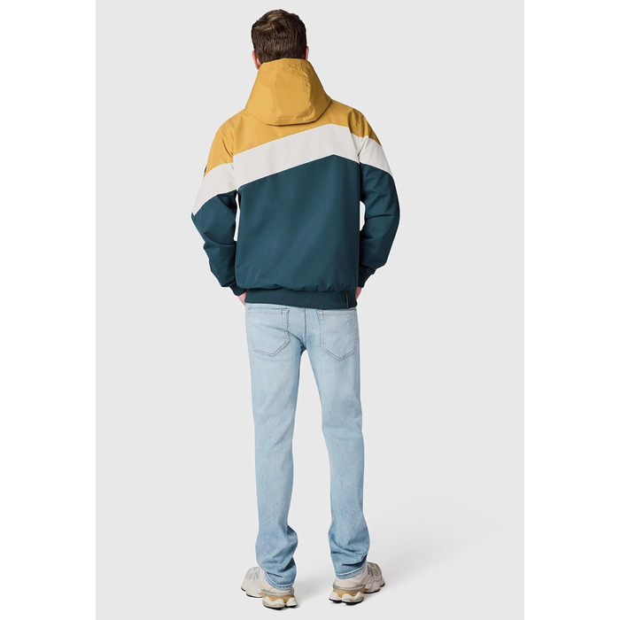 Чоловіча легка перехідна куртка Ragwear Stewie Block: водонепроникна та дихаюча вітровка з капюшоном, колір Cinnamon, розмір XL