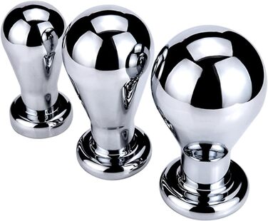 Анальний плагін Soarvlorfy з металу, великий розмір, з кристалами, для масажу G-точки та простати, анальні дилататори, іграшки для дорослих, срібло, L