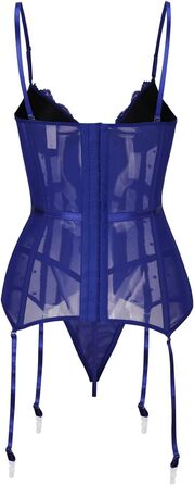 Жіноче корсетне боді з мереживом GMDNS, синій, 4XL - формирующий одяг