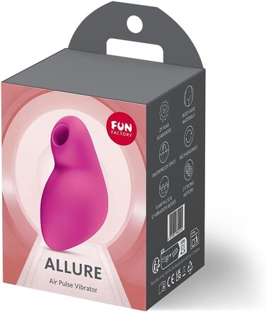 Fun Factory Allure – Вібратор для жінок з повітряним тиском та вібрацією | Водонепроникний IPX7, USB-C зарядка