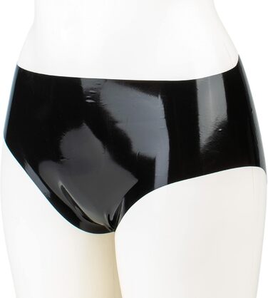 Латексний сліп з кроком (відкритий) - Rubberfashion, чорний, 0.4 мм, для жінок та чоловіків