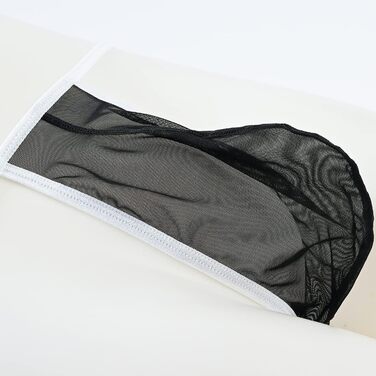 Чоловіча прозора трусика-стрінги BIATWOWR - чорний колір, розмір XL. Зручні, дихаючі, з м'якого матеріалу.