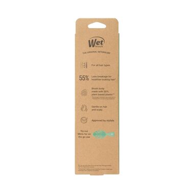 Щітка для волосся Wet Brush Go Green Detangler — екологічна розплутувальна щітка з м'якими щетинками IntelliFlex, сіра