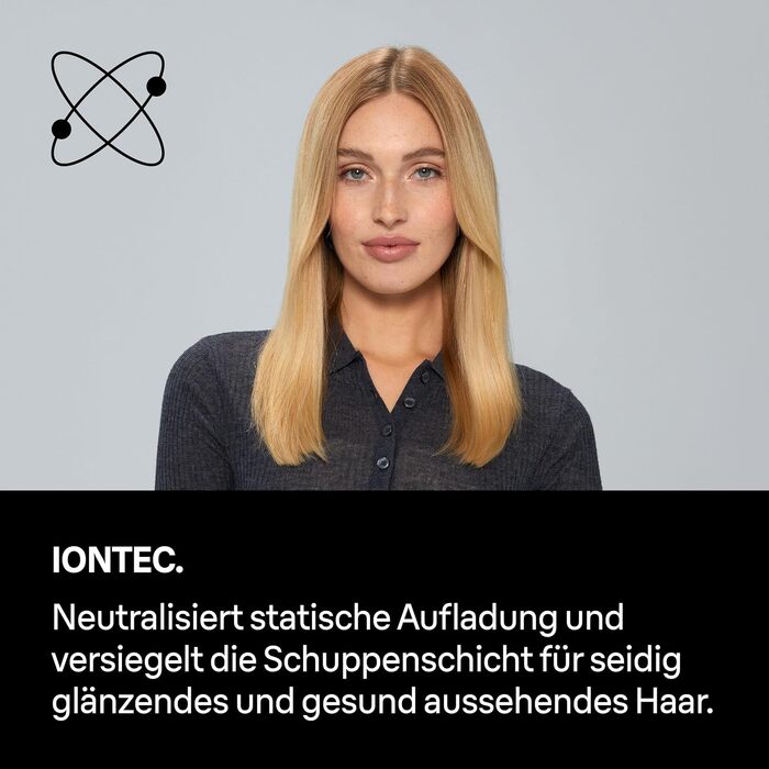 Фен для волосся Braun HD4.2 з дифузором та styling-насадкою, технологія Super IONTEC, 2100 Вт, 3 температури та 3 швидкості, чорно-сірий (BRHD226E)