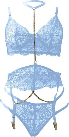 Сексуальний комплект спідньої білизни WILLBEST: мереживний бюстгальтер та труси, шкіряний топ, для жінок XXL