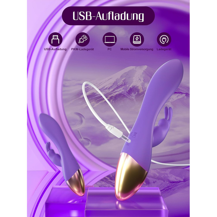 Вібратор для жінок: набір сексуальних іграшок з 10 режимами, G-spot, кліторальний дildo, кольори: чорний, фіолетовий